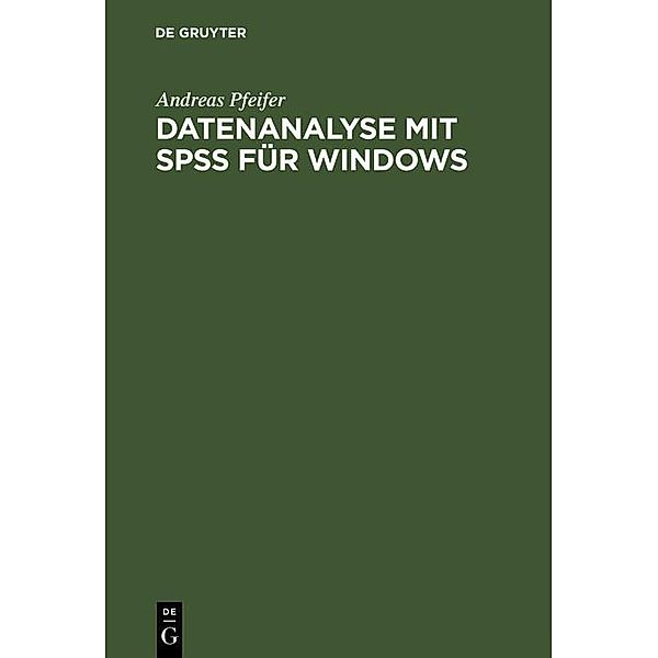 Datenanalyse mit SPSS für Windows / Jahrbuch des Dokumentationsarchivs des österreichischen Widerstandes, Andreas Pfeifer