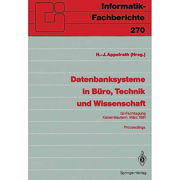 Datenbanksysteme in Büro, Technik und Wissenschaft / Informatik-Fachberichte Bd.270