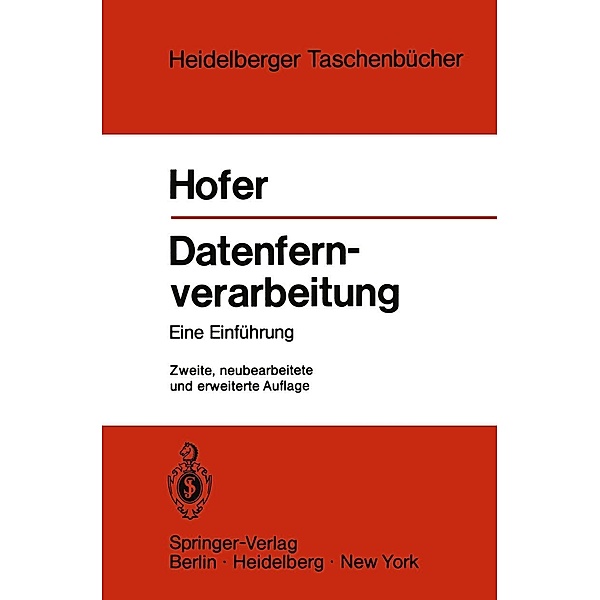 Datenfernverarbeitung / Heidelberger Taschenbücher Bd.120, H. Hofer