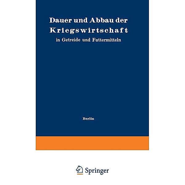 Dauer und Abbau der Kriegswirtschaft, Na Pinner