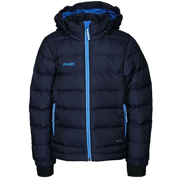 Bergans Daunen-Jacke DOWN KIDS mit abnehmbarer Kapuze in navy