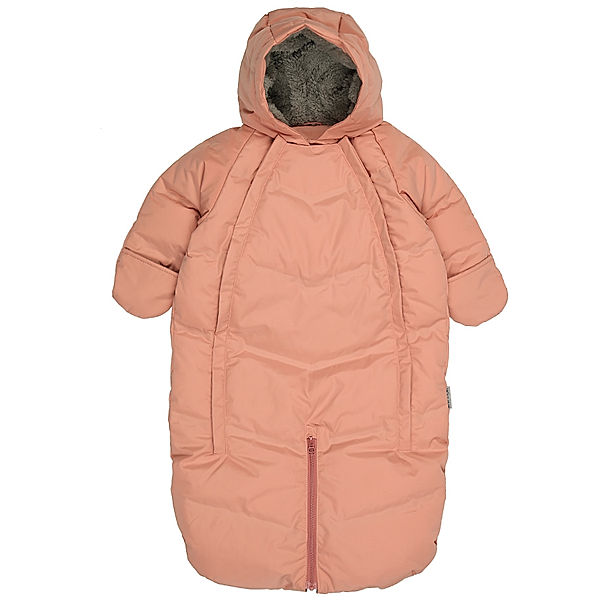 MINI A TURE Daunen-Schneeanzug YOKO 2in1 in pastellrosa