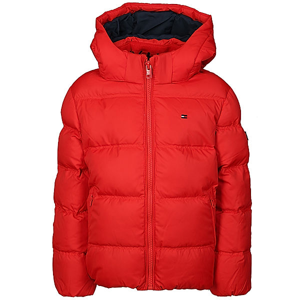 TOMMY HILFIGER Daunen-Steppjacke WARM ESSENTIAL in deep crimson