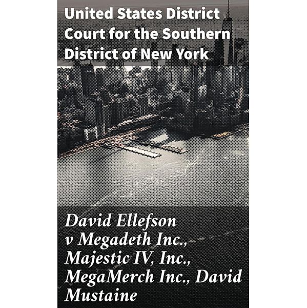 David Ellefson v Megadeth Inc., Majestic IV, Inc., MegaMerch Inc., David Mustaine, United States District Court for the Southern District of New York