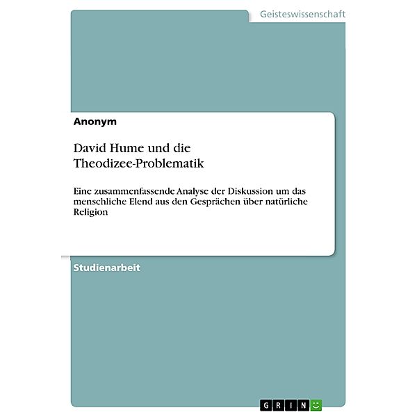 David Hume und die Theodizee-Problematik