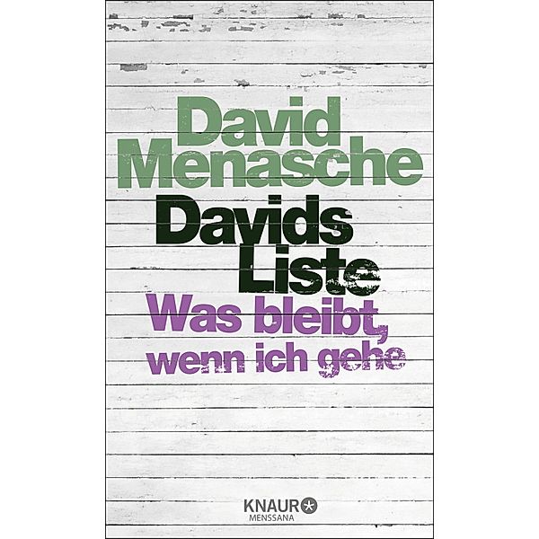 Davids Liste, David Menasche