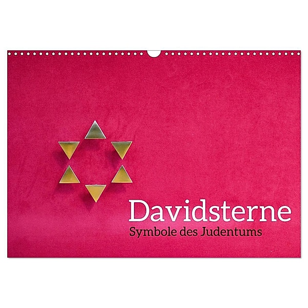 Davidsterne als Symbole des Judentums (Wandkalender 2024 DIN A3 quer), CALVENDO Monatskalender, Hans-Georg Vorndran
