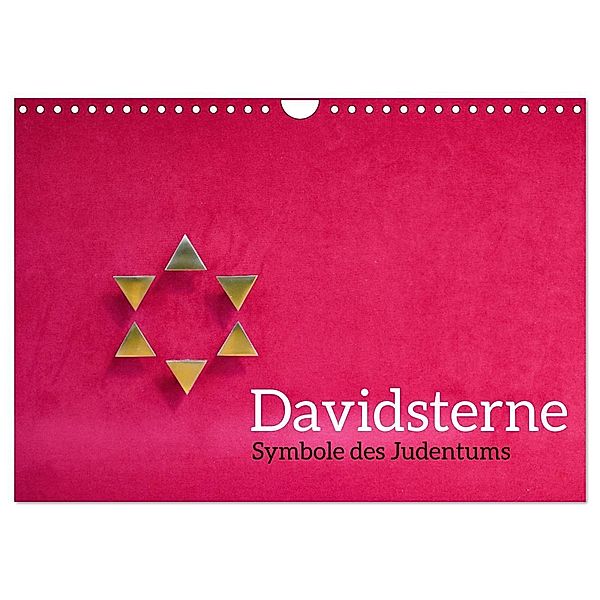 Davidsterne als Symbole des Judentums (Wandkalender 2024 DIN A4 quer), CALVENDO Monatskalender, Hans-Georg Vorndran