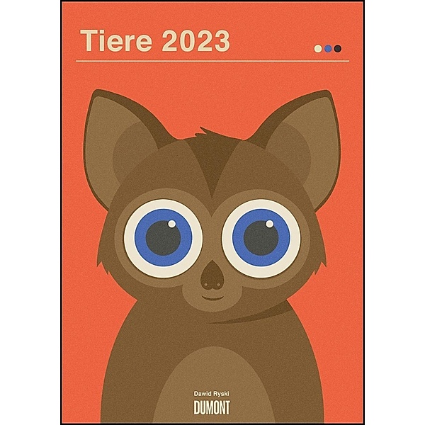 Dawid Ryski: Tiere 2023 - Kinder-Kalender - Poster-Format 50 x 70 cm