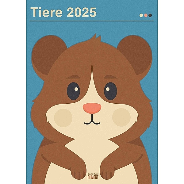 Dawid Ryski: Tiere 2025 - Kinder-Kalender - Poster-Format 50 x 70 cm
