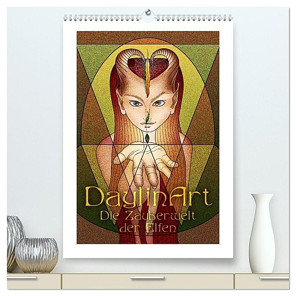 DaylinArt - Die Zauberwelt der Elfen (hochwertiger Premium Wandkalender 2024 DIN A2 hoch), Kunstdruck in Hochglanz, Irene Repp (DaylinArt)