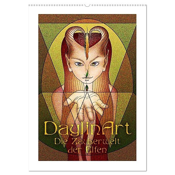 DaylinArt - Die Zauberwelt der Elfen (Wandkalender 2024 DIN A2 hoch), CALVENDO Monatskalender, Irene Repp (DaylinArt)
