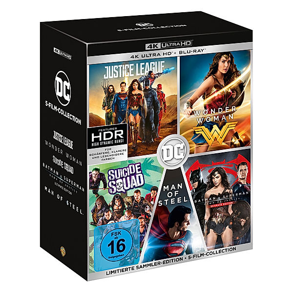 DC Collection 5 Filme (4K Ultra HD), Henry Cavill Amy Adams Ben Affleck