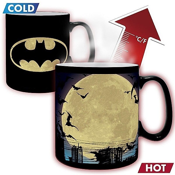 DC COMICS Tasse Thermoeffekt 320 ml - Batman the Dark Knight