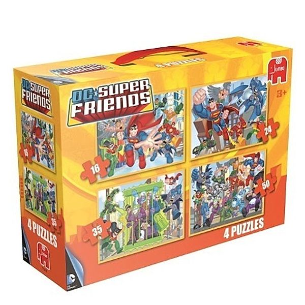 DC Super Friends (Kinderpuzzle), 4in1