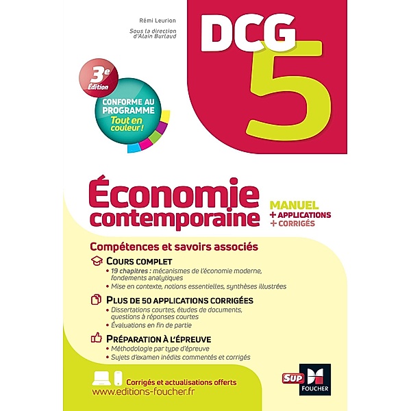 DCG 5 - Economie contemporaine - Manuel et applications / LMD collection Expertise comptable, Rémi Leurion, Alain Burlaud