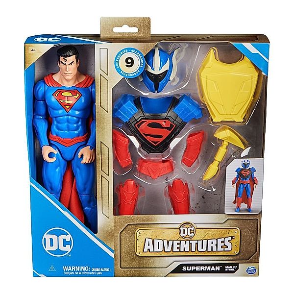 Amigo Verlag, Spin Master DCU 30cm Superman Figur mit Clip-on