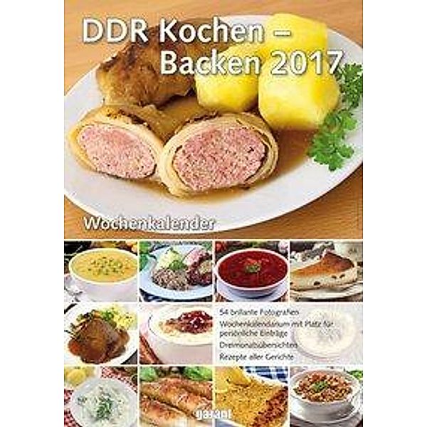 DDR-Kochen & Backen, Wochenkalender 2017