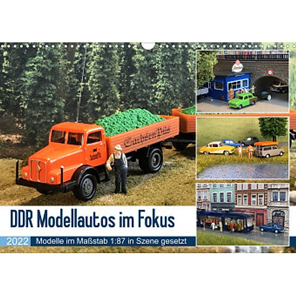 DDR Modellautos im Fokus (Wandkalender 2022 DIN A3 quer), Klaus-Peter Huschka