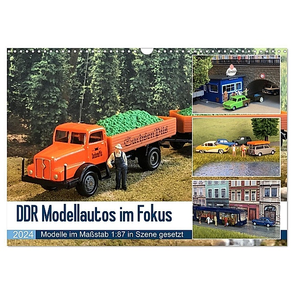 DDR Modellautos im Fokus (Wandkalender 2024 DIN A3 quer), CALVENDO Monatskalender, Klaus-Peter Huschka