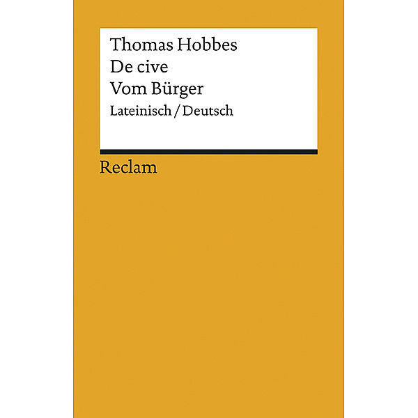 De cive / Vom Bürger, Thomas Hobbes