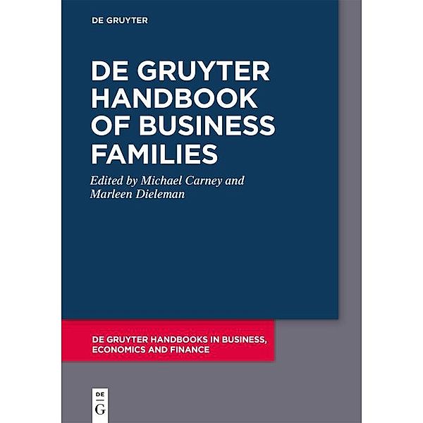 De Gruyter Handbook of Business Families / De Gruyter Handbooks in Business, Economics and Finance