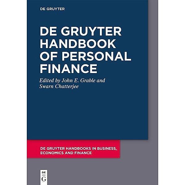 De Gruyter Handbook of Personal Finance / De Gruyter Handbooks in Business, Economics and Finance