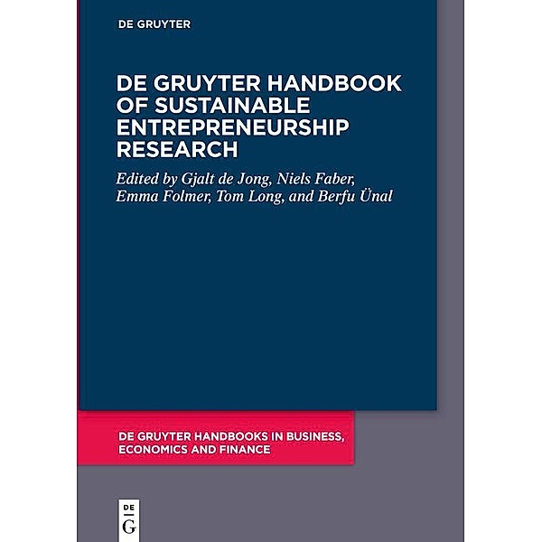 De Gruyter Handbook of Sustainable Entrepreneurship Research / De Gruyter Handbooks in Business, Economics and Finance