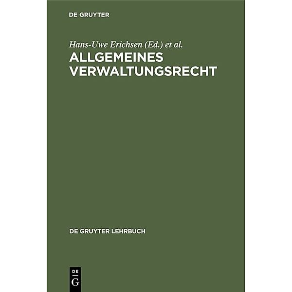 De Gruyter Lehrbuch / Allgemeines Verwaltungsrecht