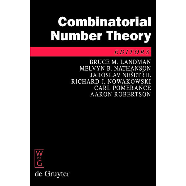 De Gruyter Proceedings in Mathematics / Combinatorial Number Theory