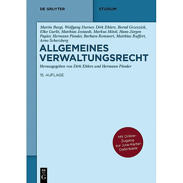 De Gruyter Studium / Allgemeines Verwaltungsrecht