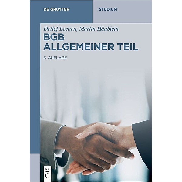 De Gruyter Studium / BGB Allgemeiner Teil, Detlef Leenen, Martin Häublein