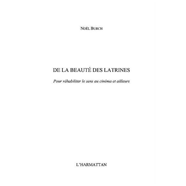 De la beaute des latrines / Hors-collection, Jo Jong-Nae