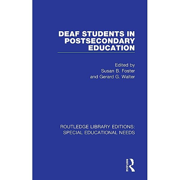 Deaf Students in Postsecondary Education