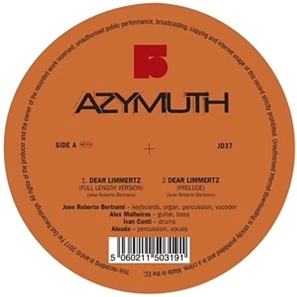 Dear Limmertz/Maracana (Remastered 180g Vinyl), Azymuth