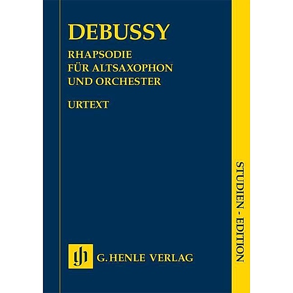 Debussy, C: Rhapsodie für Altsaxophon und Orchester, Partice, Claude Debussy