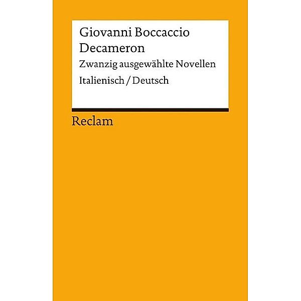 Decameron, Italienisch-Deutsch, Giovanni Boccaccio