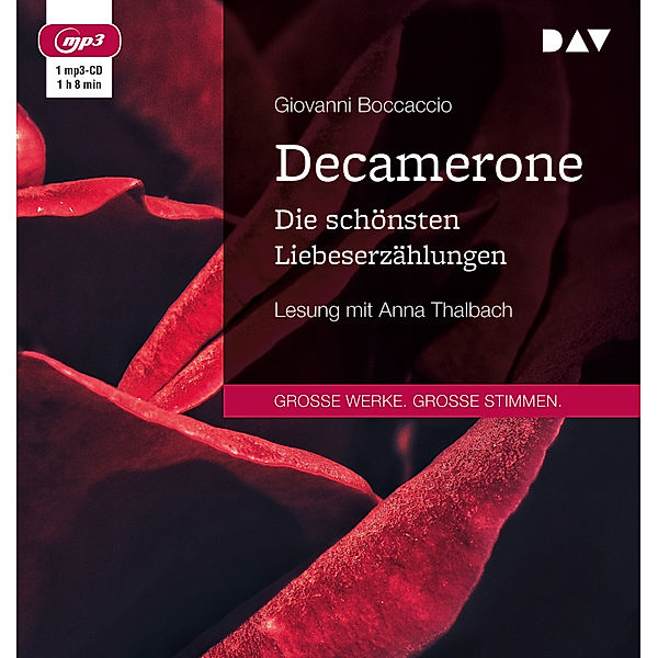 Decamerone. Die schönsten Liebeserzählungen,1 Audio-CD, 1 MP3, Giovanni Boccaccio