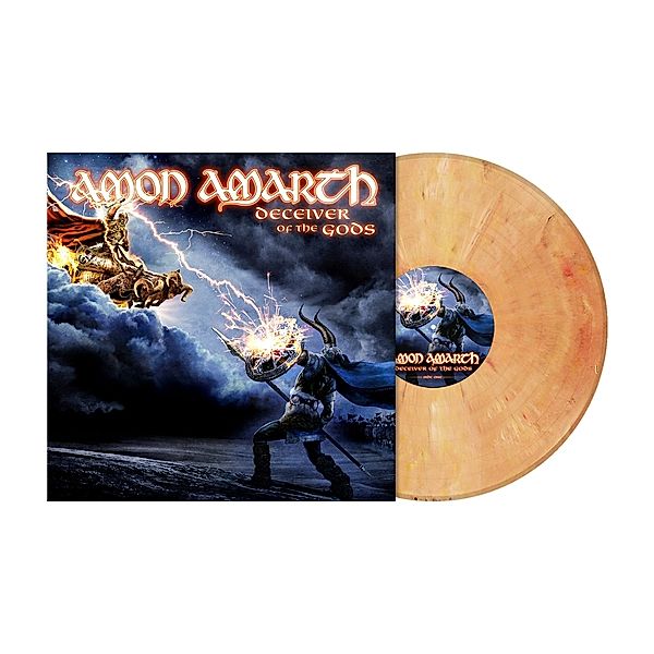 Deceiver Of The Gods (Beige Red Marbled), Amon Amarth