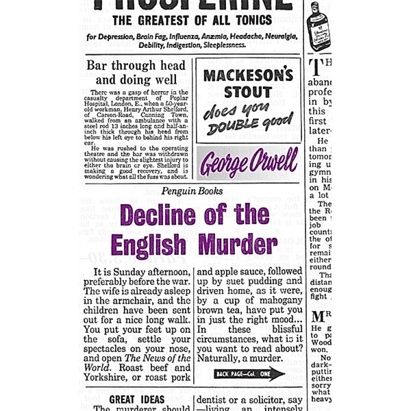 Decline of the English Murder, George Orwell