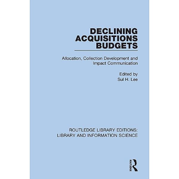 Declining Acquisitions Budgets