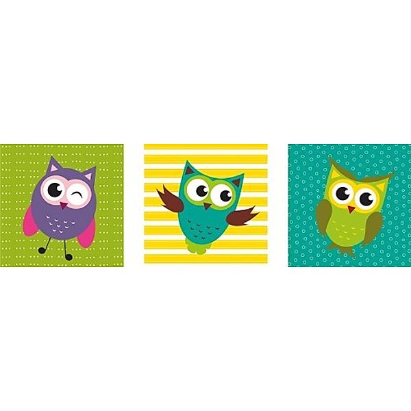 Deco Print Funny Owls 30x30cm