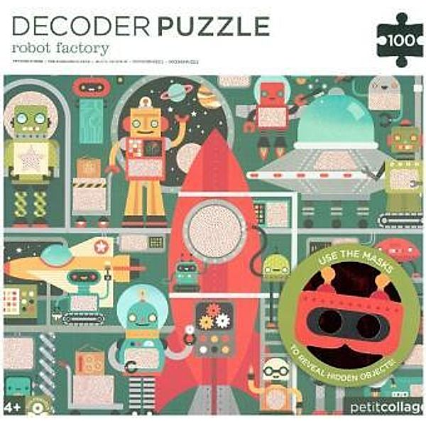 Decoder Puzzle Roboter (Kinderpuzzle)