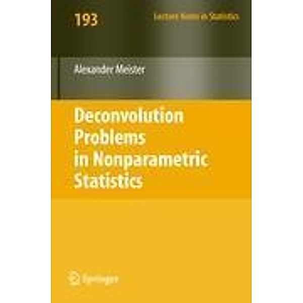 Deconvolution Problems in Nonparametric Statistics, Alexander Meister
