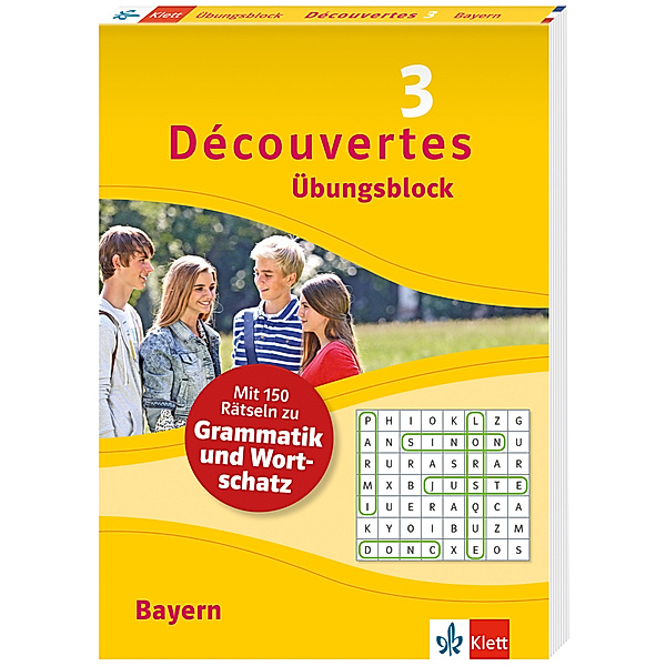 Découvertes 3 Bayern (ab 2017) Übungsblock zum Schulbuch, 3. Lernjahr