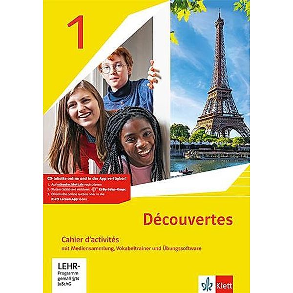 Découvertes. Ausgabe ab 2020 - Cahier d'activités mit Mediensammlung, Vokabeltrainer und Übungssoftware 1. Lernjahr