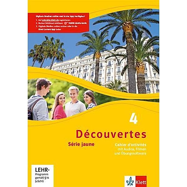 Découvertes. Série jaune (ab Klasse 6). Ausgabe ab 2012 - Cahier d'activités mit MP3-CD, Video-DVD und Übungssoftware