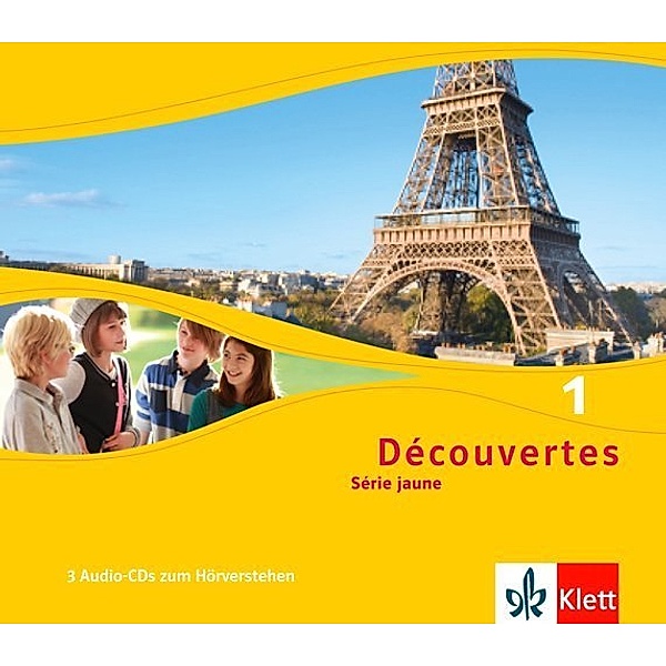 Découvertes. Série jaune (ab Klasse 6). Ausgabe ab 2012.Bd.1,3 Audio-CDs zum Hörverstehen