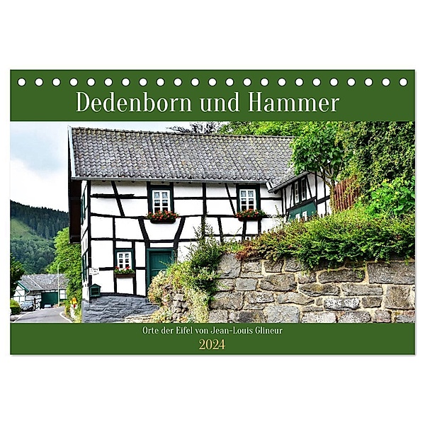 Dedenborn und Hammer (Tischkalender 2024 DIN A5 quer), CALVENDO Monatskalender, Jean-Louis Glineur