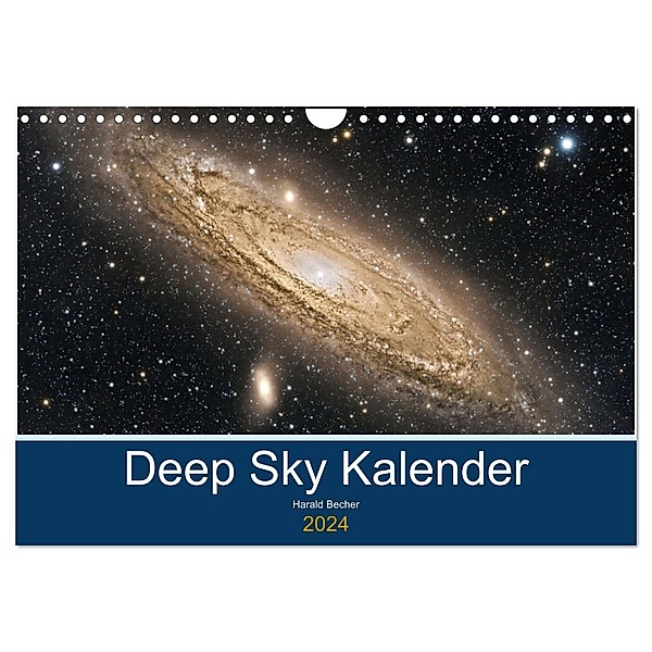Deep Sky Kalender (Wandkalender 2024 DIN A4 quer), CALVENDO Monatskalender, Harald Becher